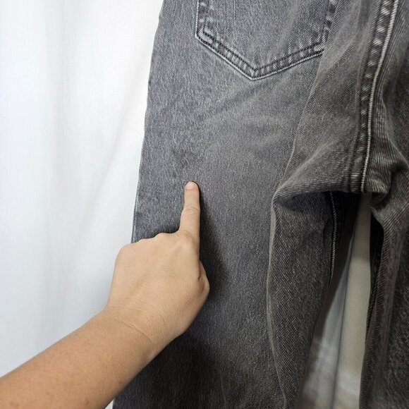 Abercrombie & Fitch‎ Women's 90s Straight Ultra High Rise Jeans 28/6 Long Gray - Picture 12 of 16